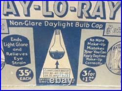 Vtg DAY-LO-RAY Light Bulb Cover General Hardware Store Counter Sales Display NOS