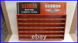 Vtg Dorman Automotive Fasteners Display Rack Cabinet Shelf Sign EXCELLENT