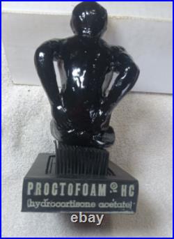 Vtg Drug store advertising counter figure display Proctofoam Hemorrhoids