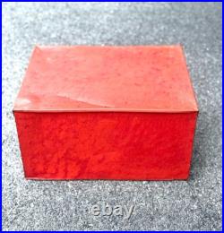 Vtg Duro Decorative Decals Metal Advertising General Store Display Box