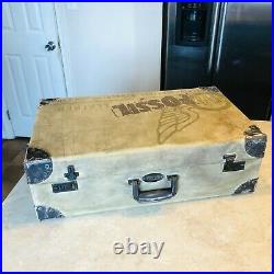 Vtg Fossil Watch Store Display Advertising Suitcase Logo Hardshell Case rare