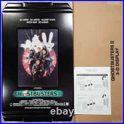 Vtg Ghostbusters 2 Movie VHS Laser Disc Store Display 3D Standee Cardboard
