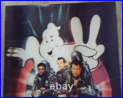 Vtg Ghostbusters 2 Movie VHS Laser Disc Store Display 3D Standee Cardboard