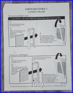 Vtg Ghostbusters 2 Movie VHS Laser Disc Store Display 3D Standee Cardboard