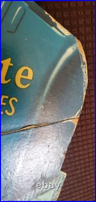 Vtg Gillette Sharpie Parrot Safety Razor Blade Counter Display Sign Advertising