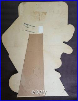 Vtg Gillette Sharpie Parrot Safety Razor Blade Counter Display Sign Advertising