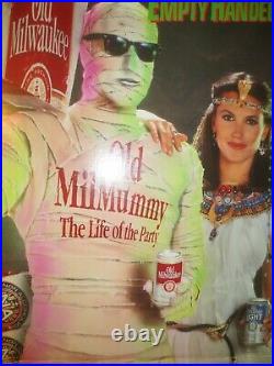 Vtg Halloween Old Milwaukee Beer Mil Mummy Standee Store Display 1994