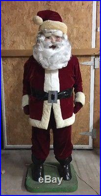 Vtg Harold Gayle Mechanical Santa 70 Rare Life size Macy NY Store Display L@@K