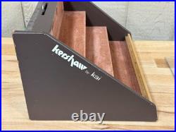 Vtg Kershaw by Kai Knife display case 3 tier 14 wide 9 tall 12 deep w key