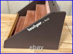 Vtg Kershaw by Kai Knife display case 3 tier 14 wide 9 tall 12 deep w key