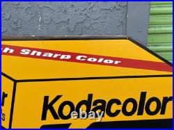 Vtg Kodak Advertising Store Display Sign Gold 200 Sided 3d Plaque VERY COOL 34