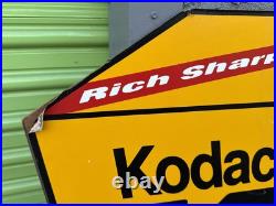 Vtg Kodak Advertising Store Display Sign Gold 200 Sided 3d Plaque VERY COOL 34