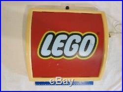 Vtg Lego Convex Light Up Sign, Advertising Toys R Us, Working Condition 120v
