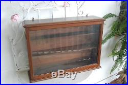 Vtg Lord Bros & Company Wall Hanging or Counter Top Wood Cabinet Store Display