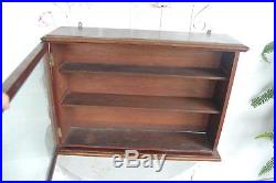 Vtg Lord Bros & Company Wall Hanging or Counter Top Wood Cabinet Store Display