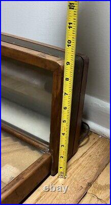 Vtg MCM Parker Pen Wood & Glass No. 318 Display Case By Ressinger Ferrill & Co