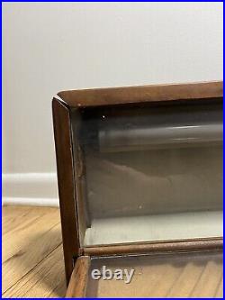 Vtg MCM Parker Pen Wood & Glass No. 318 Display Case By Ressinger Ferrill & Co