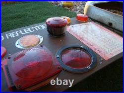 Vtg PM APPROVED SAFETY LIGHTS & REFLECTOR Service Station Auto Parts Hot Rod