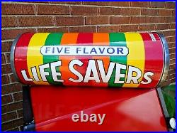 Vtg, POP ART Large 25 Life Savers Candy Advertising Store Display / 1946 Design