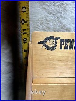 Vtg Pennsylvania Dutch Country Store Candy Counter 5 Shelf Wooden Display Stand