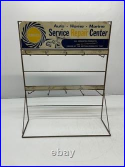 Vtg Permatex Service Repair Center Display Sign Advert Rack Daytona Nascar 300
