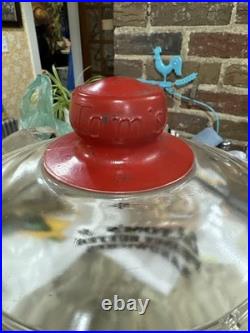 Vtg Pyro Glaze Eat TOM'S 5 Cent Peanut Butter Sandwiches Jar