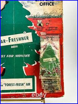 Vtg Scarce 1961 Car-Freshner Freshener Air Advertising Trees Store Display NOS