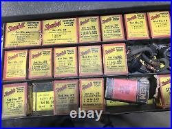 Vtg Shurhit Ignition Parts Cabinet Full 40's & 50's Parts Metal Tool Box