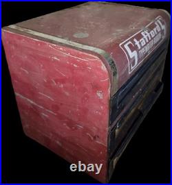 Vtg Stafford'S Advertising Typewriter Ribbons Counter Store 3 Drawer Display Box