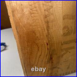 Vtg Table Talk Wooden Pie Display Shelf Stamped Pastry Co Inc Worcester, Ma Vguc