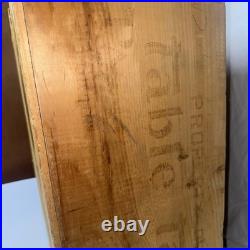 Vtg Table Talk Wooden Pie Display Shelf Stamped Pastry Co Inc Worcester, Ma Vguc
