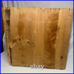 Vtg Table Talk Wooden Pie Display Shelf Stamped Pastry Co Inc Worcester, Ma Vguc