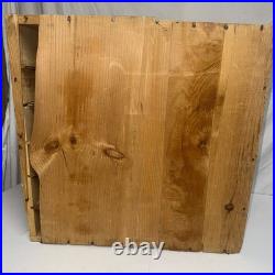 Vtg Table Talk Wooden Pie Display Shelf Stamped Pastry Co Inc Worcester, Ma Vguc