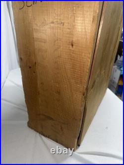 Vtg Table Talk Wooden Pie Display Shelf Stamped Pastry Co Inc Worcester, Ma Vguc