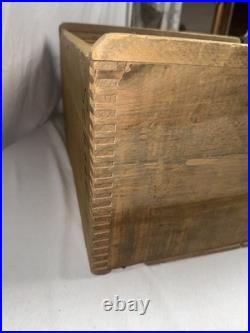Vtg Table Talk Wooden Pie Display Shelf Stamped Pastry Co Inc Worcester, Ma Vguc