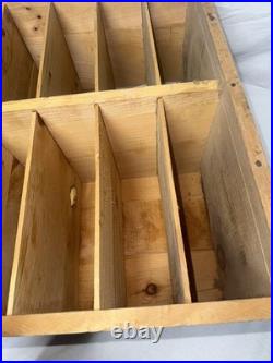 Vtg Table Talk Wooden Pie Display Shelf Stamped Pastry Co Inc Worcester, Ma Vguc