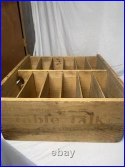 Vtg Table Talk Wooden Pie Display Shelf Stamped Pastry Co Inc Worcester, Ma Vguc