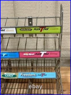 Vtg WRIGLEYS GUM store counter top/wall mount metal rack display collectible