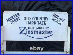 Vtg Zinsmaster Bread Old Country Store Metal Counter Display Bread Holder