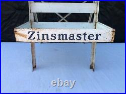 Vtg Zinsmaster Bread Old Country Store Metal Counter Display Bread Holder