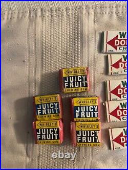 WRIGLEY Gum Display arrow man with five vintage pack, ten sticks of vintage gum
