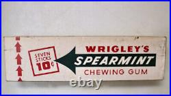 WRIGLEY'S Spearment Chewing Gum vintage huge oversize hanging store display
