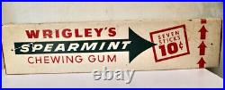 WRIGLEY'S Spearment Chewing Gum vintage huge oversize hanging store display
