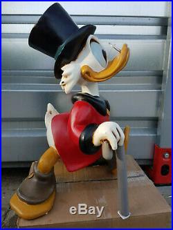 Walt Disney Scrooge McDuck mid big fig vintage rare figure statue store display