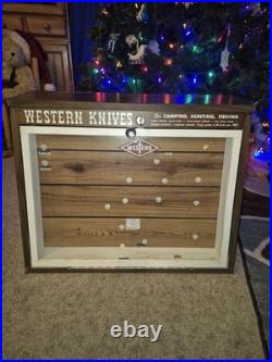 Western Knives Display Case Vintage Store Display