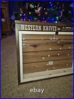 Western Knives Display Case Vintage Store Display