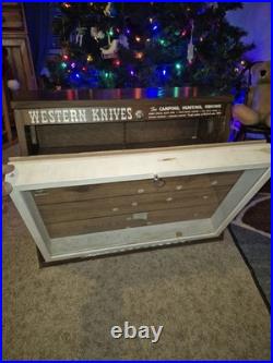 Western Knives Display Case Vintage Store Display