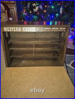 Western Knives Display Case Vintage Store Display