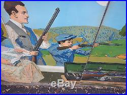 Winchester Store 5 Panel Window Sign Display Junior Trap Shooting 22 Rifle Woman