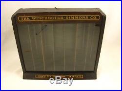 Winchester Store Counter Display Cabinet Safety Razor Blades